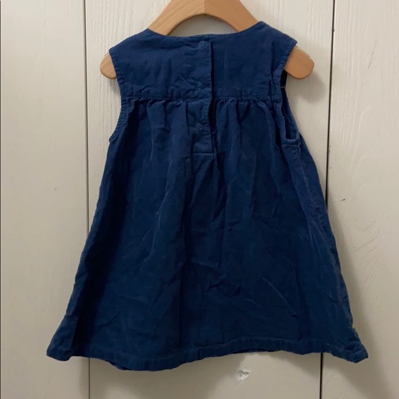 Gymboree Sweetie Bird Blue Corduroy Jumper Dress - Picture 4 of 5